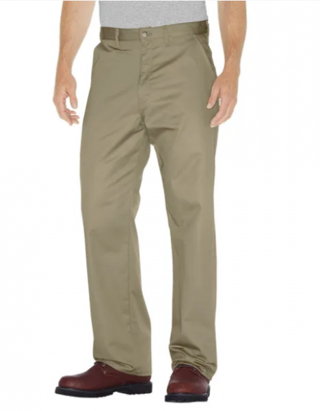 Dickies Flat Front Pants 100% Cotton Khaki